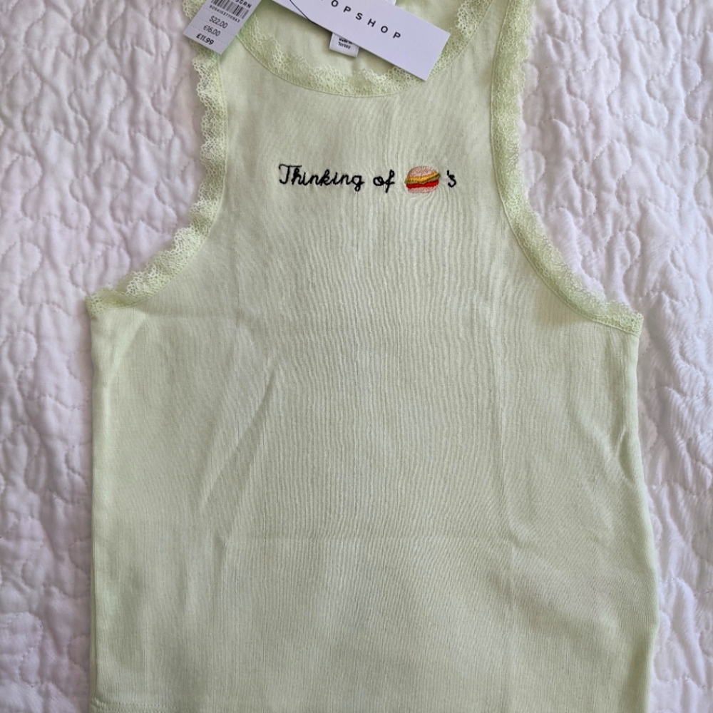 Topshop tank top sizes 2,4,6,8,10,12.